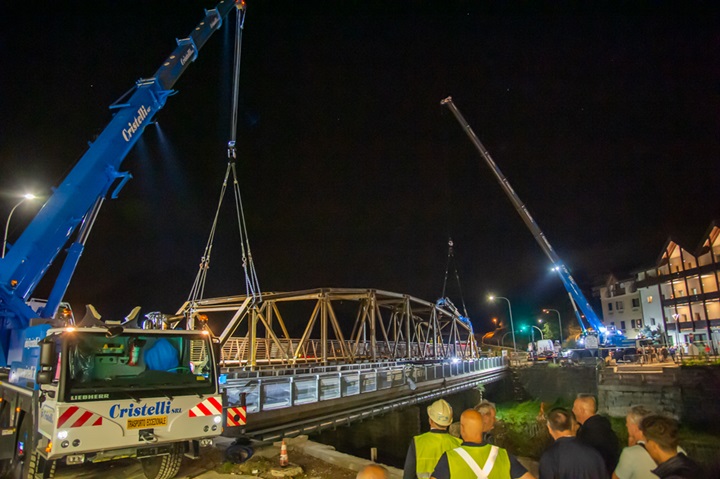 Varo ponte pergine valsugana Cristelli Trentino autogru liebherr